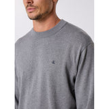Calvin Klein Mens Cotton Crew Neck Sweatshirt In Grey