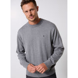 Calvin Klein Mens Cotton Crew Neck Sweatshirt In Grey