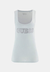 Guess Womens Embellished Tank Top In Mint