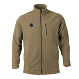 Sniper Mens Warm Fleece Zipper Top Jacket In Coyote