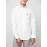Polo Mens Christian Slim Fit Long Sleeve Shirt In White