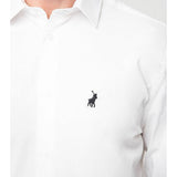 Polo Mens Christian Slim Fit Long Sleeve Shirt In White