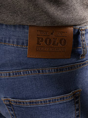 Polo Mens Simon Straight Leg Jean Stonewash