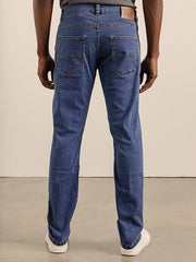 Polo Mens Simon Straight Leg Jean Stonewash