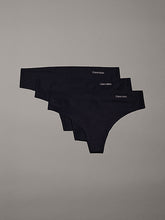 Calvin Klein Qd3558E Thong 3Pk Black