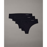 Calvin Klein Qd3558E Thong 3Pk Black