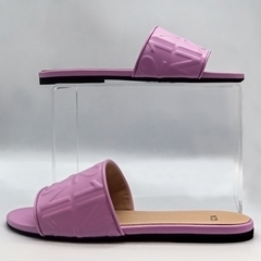 Nº21 Logo-Embossed Leather Slides 23Ecpxnv15010 Lilac