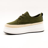 Butterfly Feet Ladies Olive/White Senhora 22 Shoes