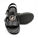 Polo Kiddies Moulded Trim Sandals In Black