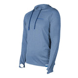 Watamu Mens Jozini Performance Hoody Long Sleeves T-Shirt In Riviera
