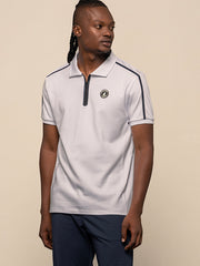 Polo 0041366 Mens Sport Ss Qrt Zip Golfer White