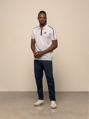 Polo 0041366 Mens Sport Ss Qrt Zip Golfer White