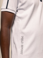 Polo 0041366 Mens Sport Ss Qrt Zip Golfer White