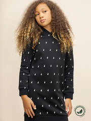 Polo 0042265 Girls Keira Hooded Monogram Sweater Dress