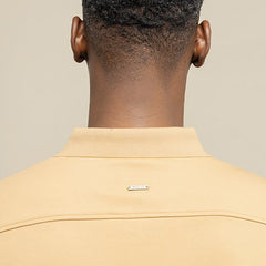 Polo Mens Double Face Ls Golfer Stone