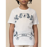Polo Boys William Printed Wreathe T-Shirt In White