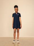 Polo Girls Georgia A Line Golfer Dress In Navy