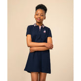 Polo Girls Georgia A Line Golfer Dress In Navy