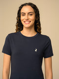 Polo Womens Allie Short Sleeves T-Shirt In Navy