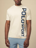 Polo Mens Sport Flock Logo T-Shirt In Grey