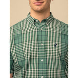 Polo Mens Large Check Shirt In Green