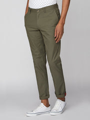 Ben Sherman Mens Straight Fit Chinos In Olive