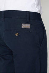 Bene Sherman Mens Straight Fit Chino Shorts In Navy