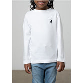 Polo Girls Mia Long Sleeve T-Shirt In White