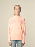 Polo Girls Skylar Printed Sweatshirt In Peach