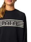 Polo Girls Skylar Printed Sweater In Black