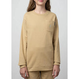 Polo Girls Hannah Long Sleevs Panelled Sweatshirt In Stone