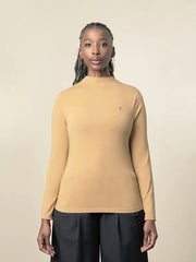 Polo Womens Alice Long Sleeve Second Skin Camel
