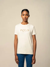 Polo Womens Ash Short Sleeve Logo T-Shirt Off White