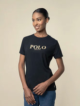 Polo Womens Ash Logo T-Shirt In Black