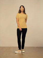 Polo Womens Lily Short Sleeve Beaded T-Shirt Stone