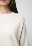 Polo Womens Tiffany Knitted Top In Oatmeal