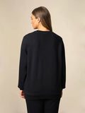 Polo Womens Kylie Long Sleeve Track Top Black