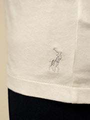 Polo Boys Gary Printed Long Sleeve White T-Shirt
