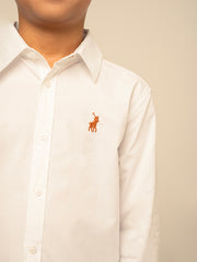 Polo Boys Nicholas Ls Shirt White