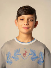 Polo Boys William Wreath Sweater Grey