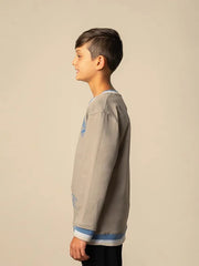 Polo Boys William Wreath Sweater Grey