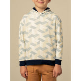 Polo Boys Blake Monogram Long Sleeves Hoody In Blue Multi