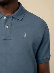 Polo Essential Pique Ss Golfer Blue