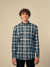 Polo Mens Easy Care Check Shirt In Dark Green