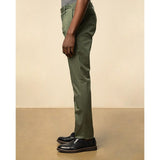 Polo Mens Milan Straight Leg Chino Pants In Olive Green