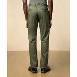 Polo Mens Milan Straight Leg Chino Pants In Olive Green