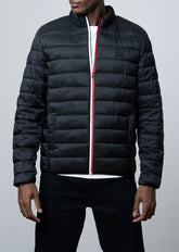 Polo Mens Quilted Puffer Long Sleeves Jacket Black