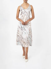 Polo Womens Genevieve Printed Slip Dress Sand