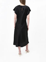 Polo Womens Isabella Bias Cut Dress In Black