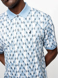 Polo Mens Printed Argyle Golfer In Blue
